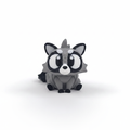 Mapache Articulado Eco-Friendly Premium | Figura Biodegradable Coleccionable | Ziggys
