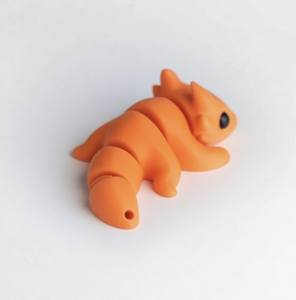 Dragón articulado eco-friendly impreso en 3D | figura coleccionable biodegradable