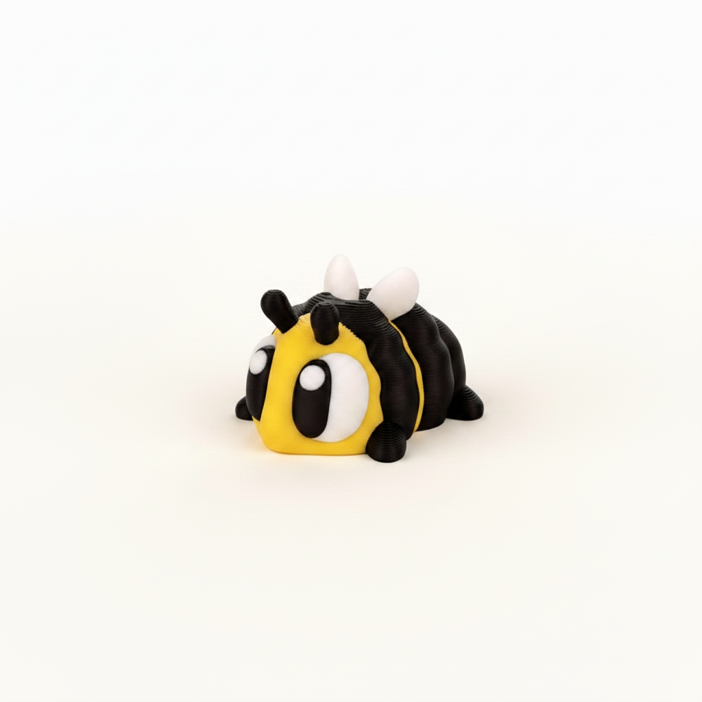 Abeja Articulada Eco-Friendly Premium | Figura Coleccionable Biodegradable | Ziggys