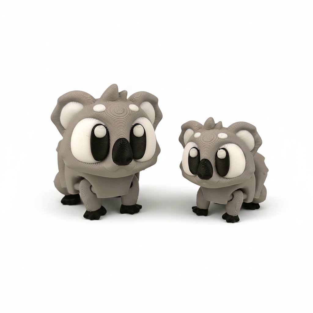 Koala articulado eco-friendly premium Ziggys — figura coleccionable biodegradable