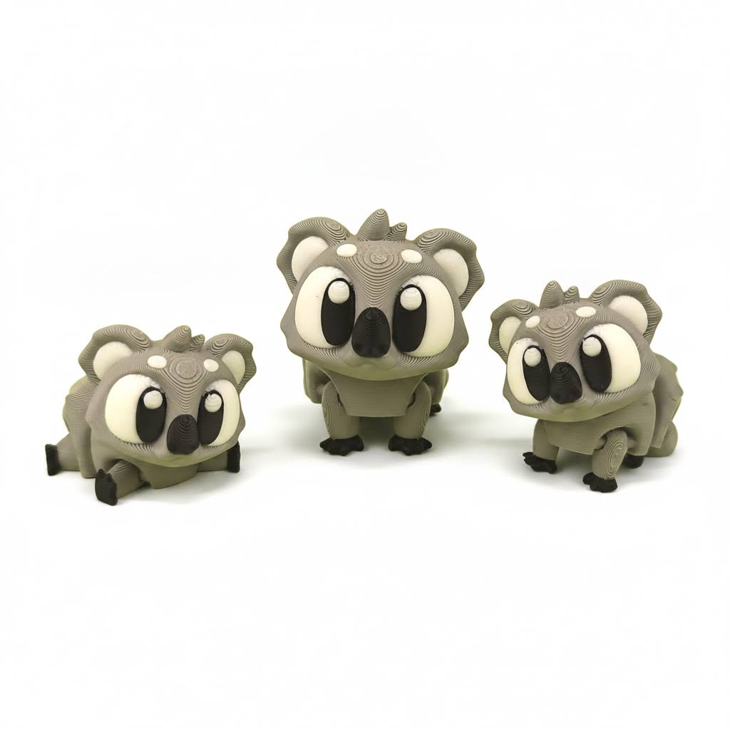 Koala articulado eco-friendly premium Ziggys — figura coleccionable biodegradable