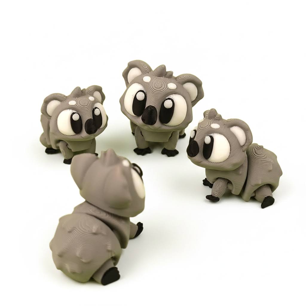Koala articulado eco-friendly premium Ziggys — figura coleccionable biodegradable