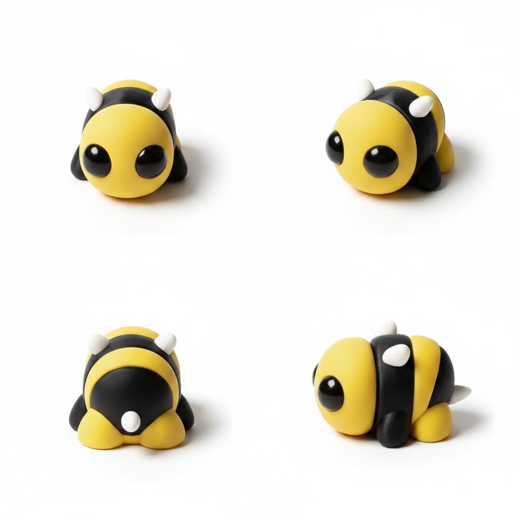 Abeja Articulada Eco-Friendly | Figura Biodegradable Coleccionable | Ziggys
