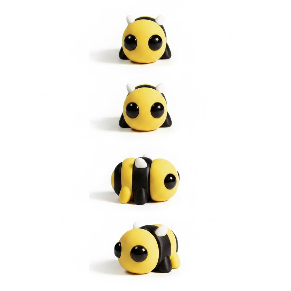 Abeja Articulada Eco-Friendly | Figura Biodegradable Coleccionable | Ziggys
