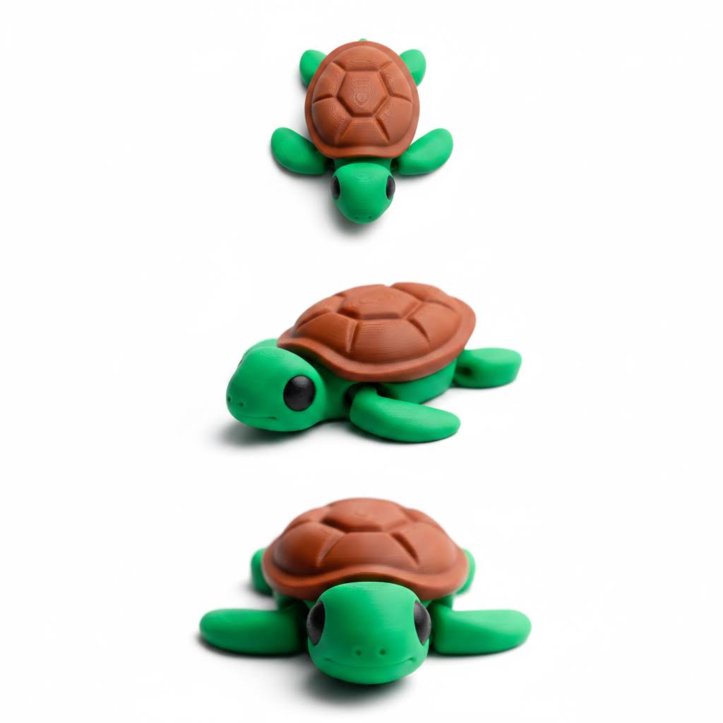 Tortuga Articulada Eco-Friendly | Figura Biodegradable Coleccionable | Ziggys
