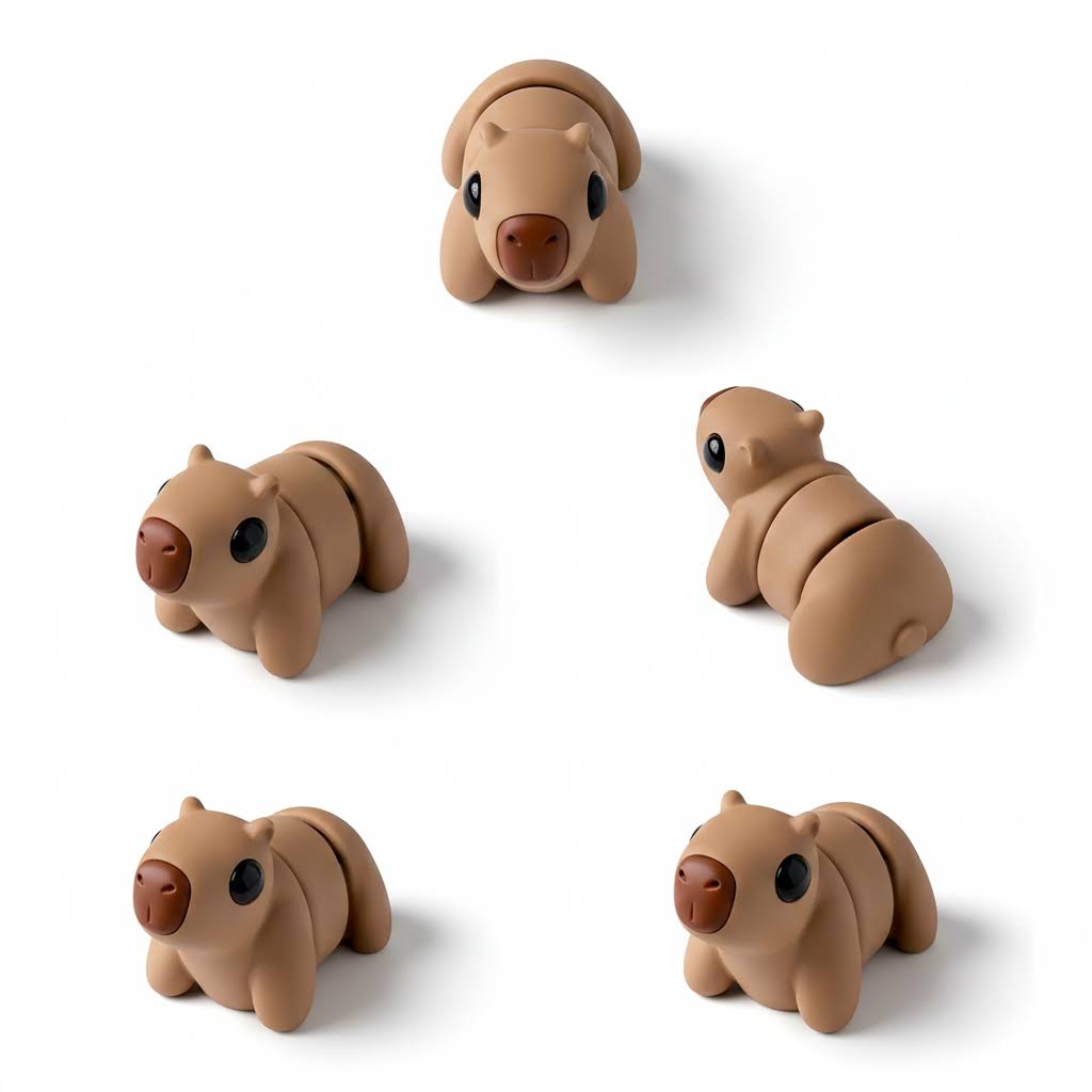 Capybara Articulada Eco-Friendly | Figura Biodegradable Coleccionable | Ziggys
