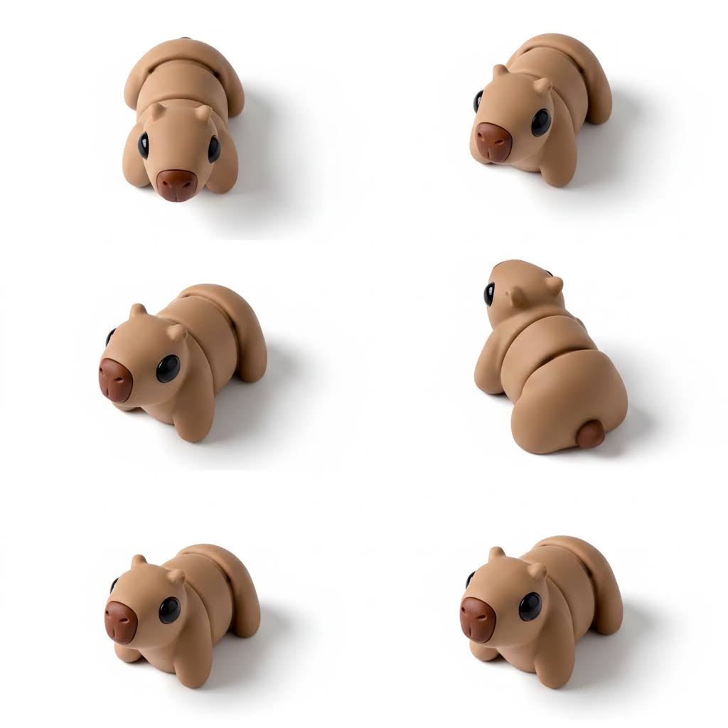 Capybara Articulada Eco-Friendly | Figura Biodegradable Coleccionable | Ziggys
