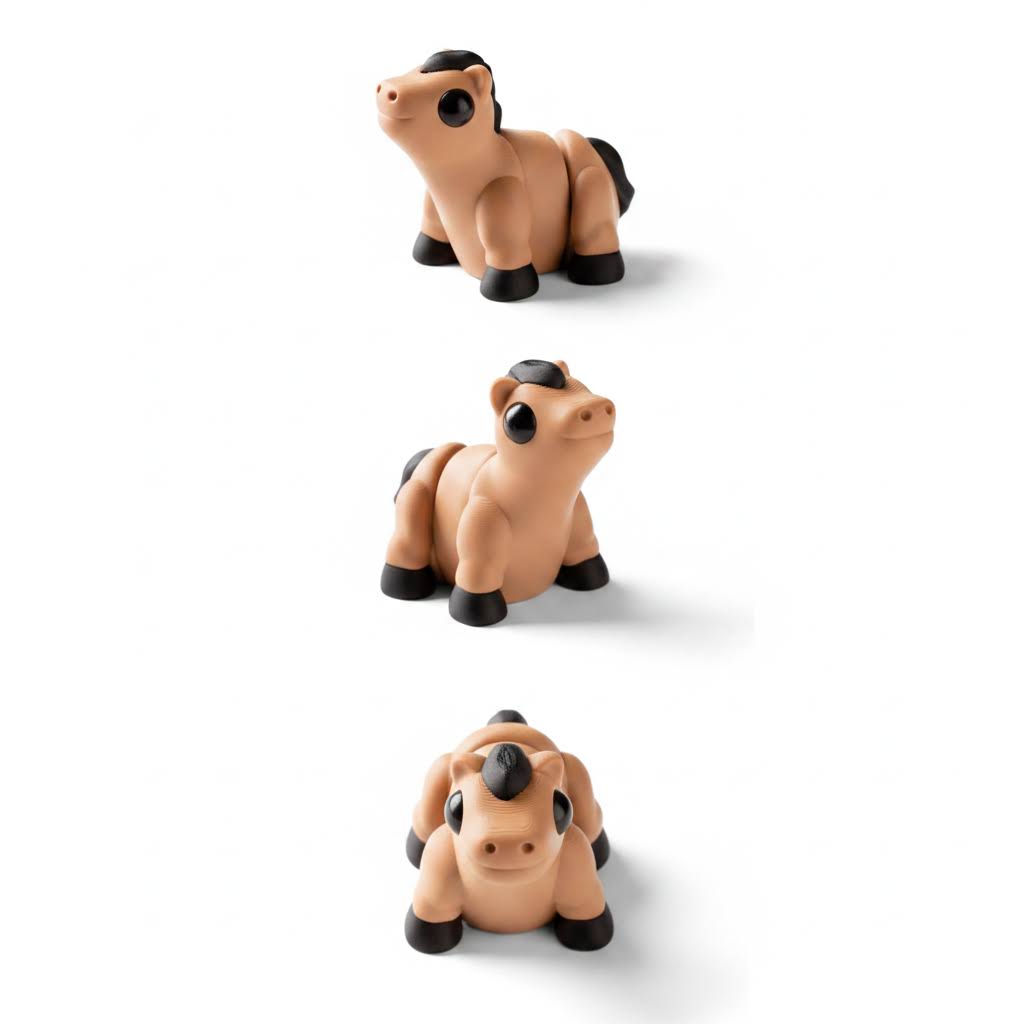 Caballo Articulado Eco-Friendly | Figura Biodegradable Coleccionable | Ziggys
