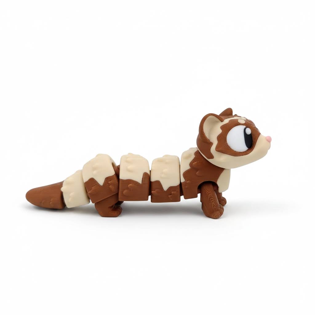 Hurón Articulado Eco-Friendly | Figura Biodegradable Coleccionable | Ziggys