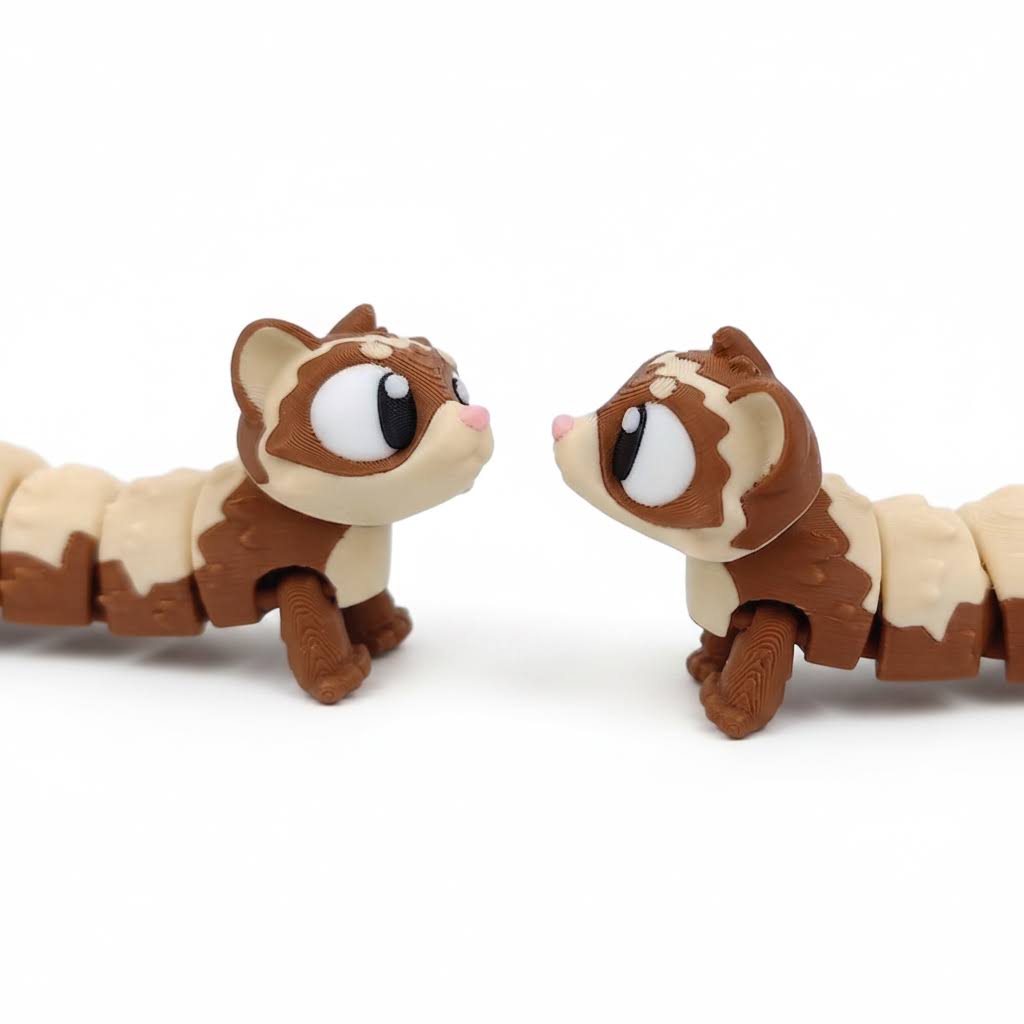 Hurón Articulado Eco-Friendly | Figura Biodegradable Coleccionable | Ziggys