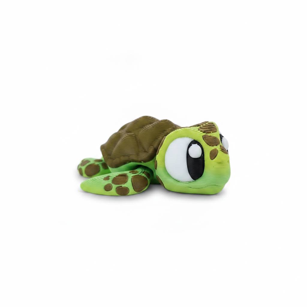 Tortuga articulada eco-friendly premium Ziggys — figura coleccionable biodegradable