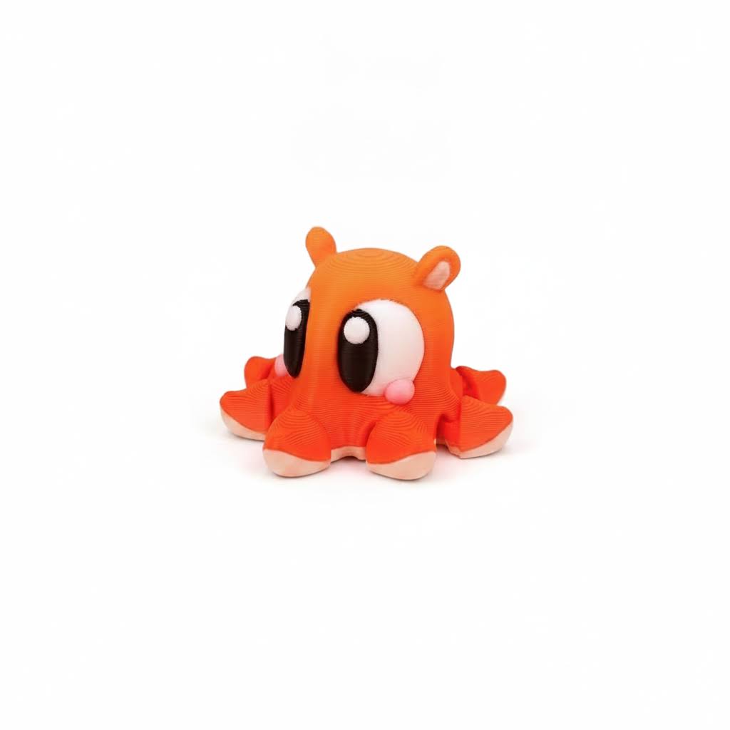 Pulpo Articulado Eco-Friendly | Figura Biodegradable Coleccionable | Ziggys