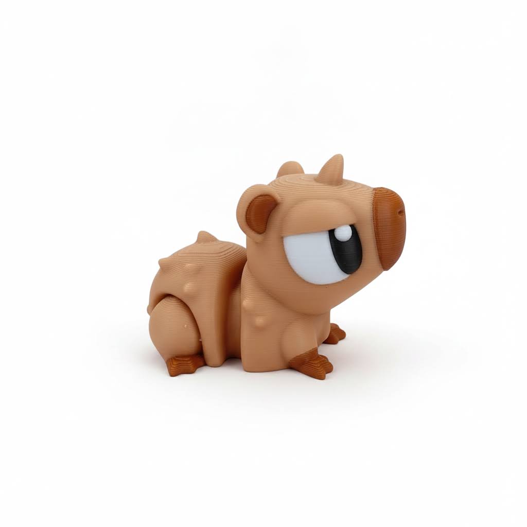 Capybara articulada eco-friendly premium Ziggys — figura coleccionable biodegradable
