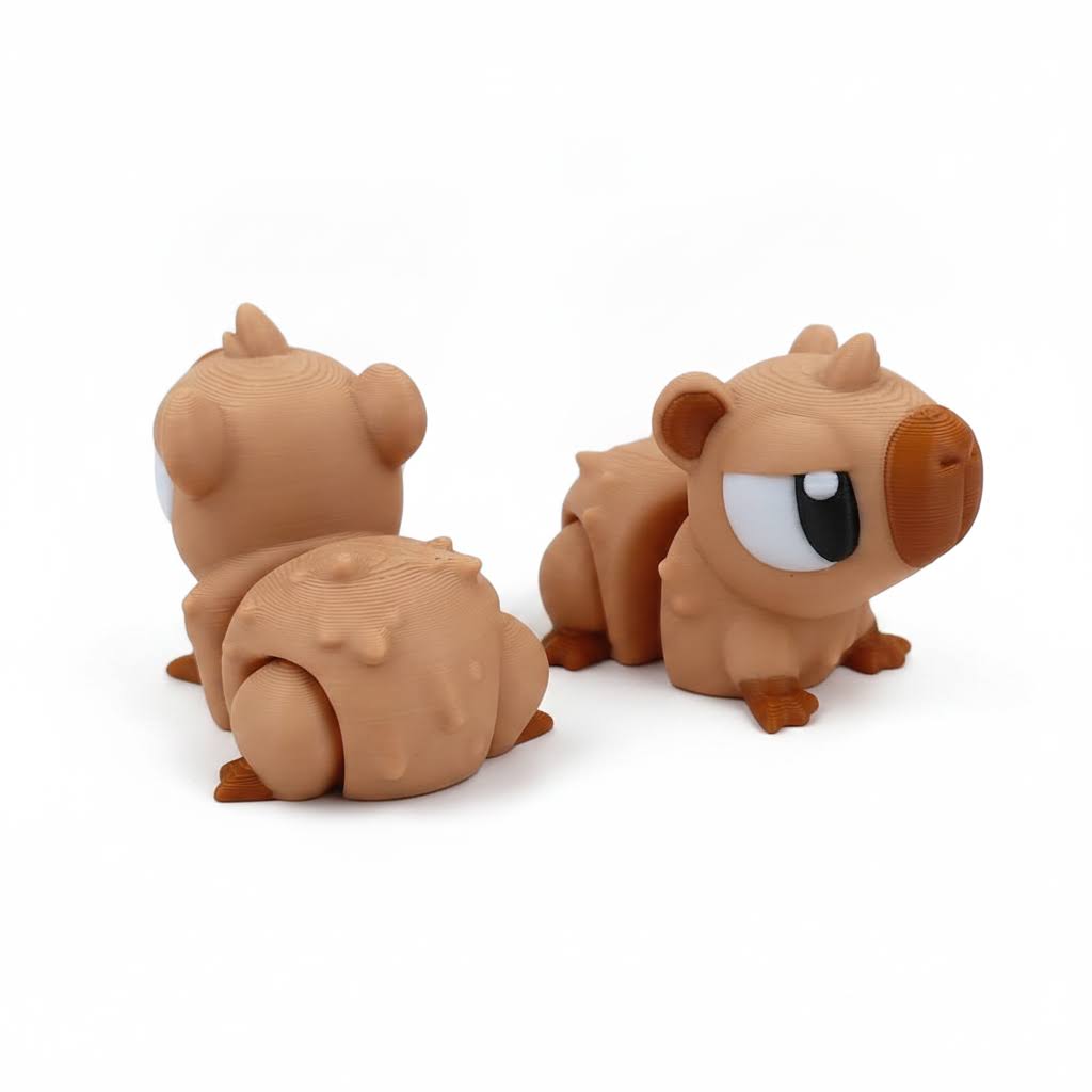 Capybara articulada eco-friendly premium Ziggys — figura coleccionable biodegradable