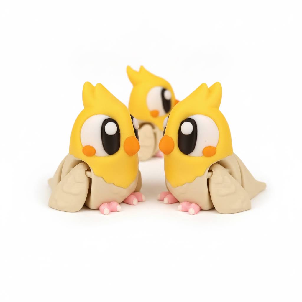 Pajarito articulado eco-friendly premium Ziggys — figura coleccionable biodegradable