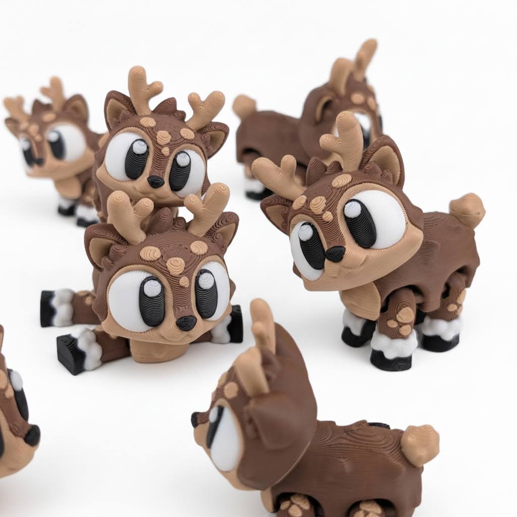 Ciervo Articulado Eco-Friendly | Figura Biodegradable Coleccionable | Ziggys