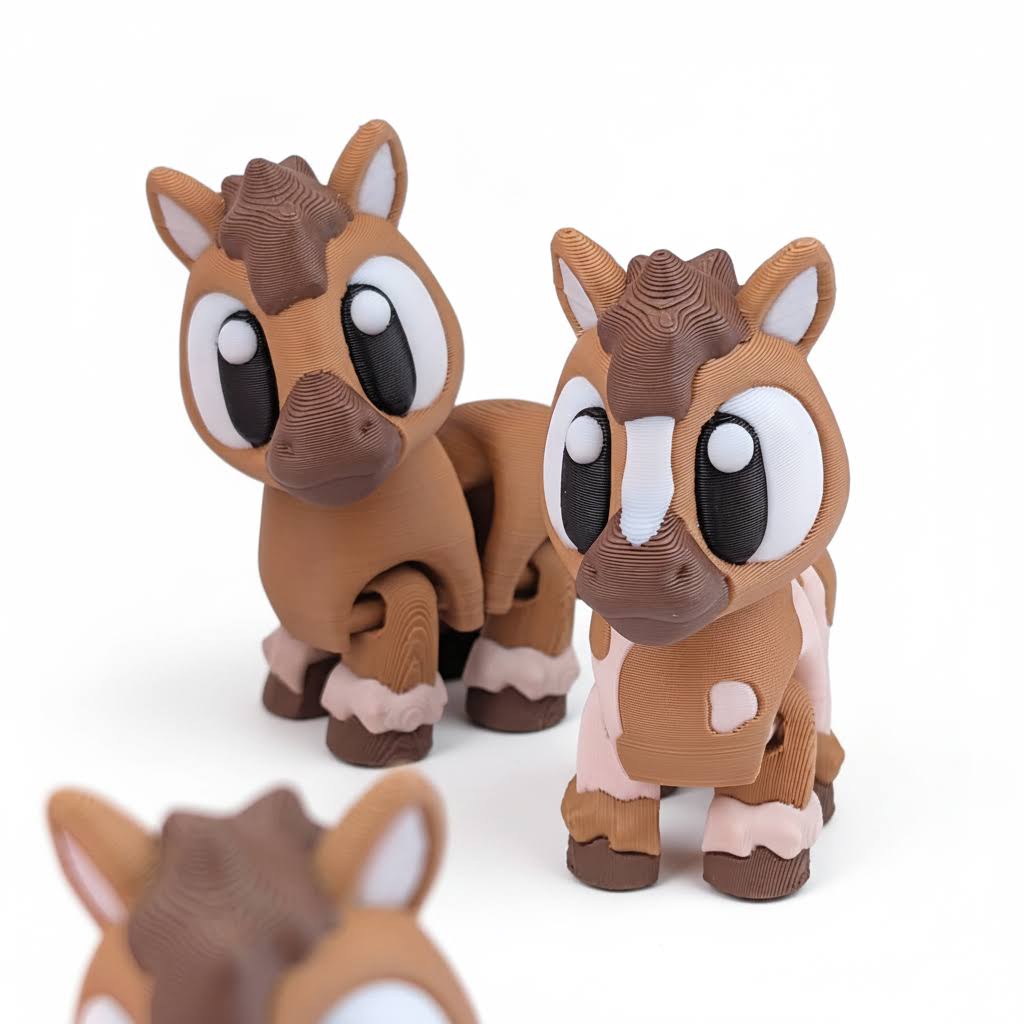 Caballo articulado eco-friendly premium Ziggys — figura coleccionable biodegradable