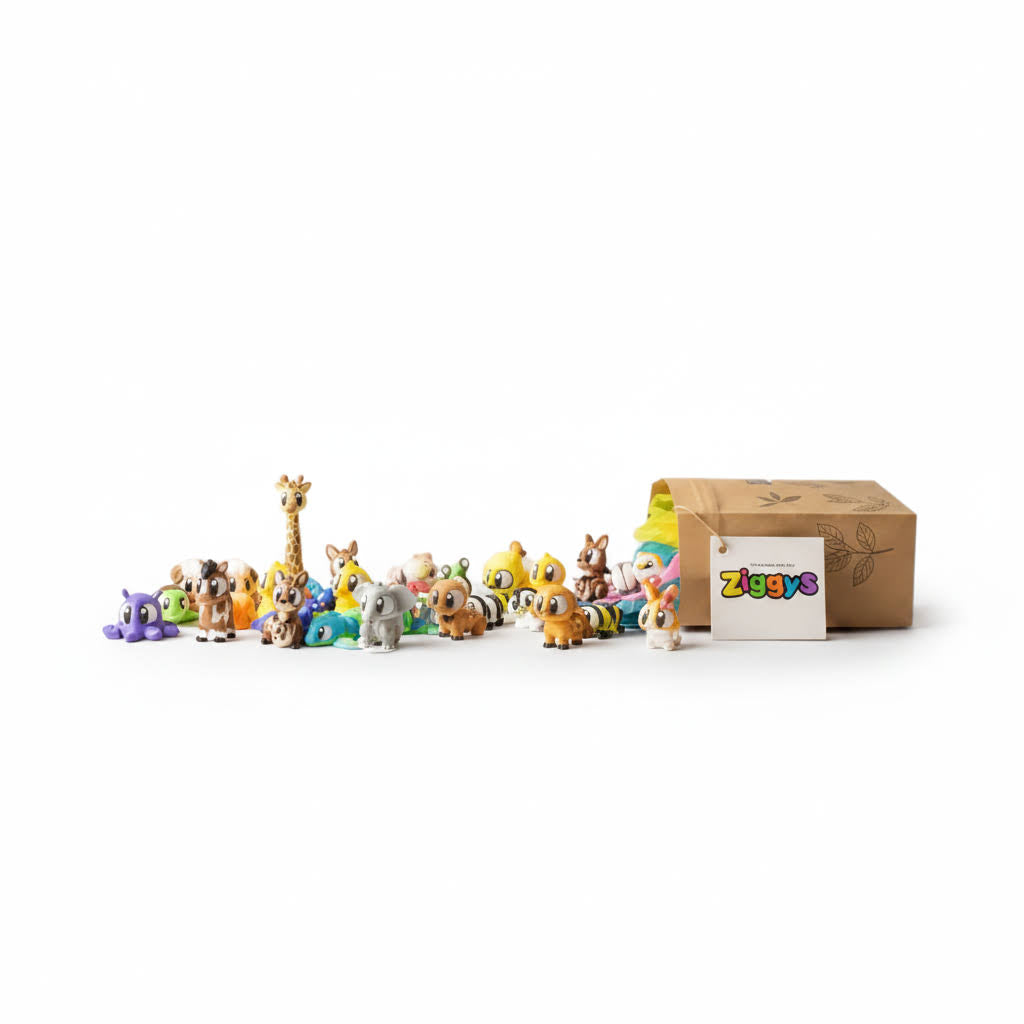 Mega Kit 18 Figuras Articuladas Eco-Friendly | Bundle Sorpresa Coleccionable | Ziggys
