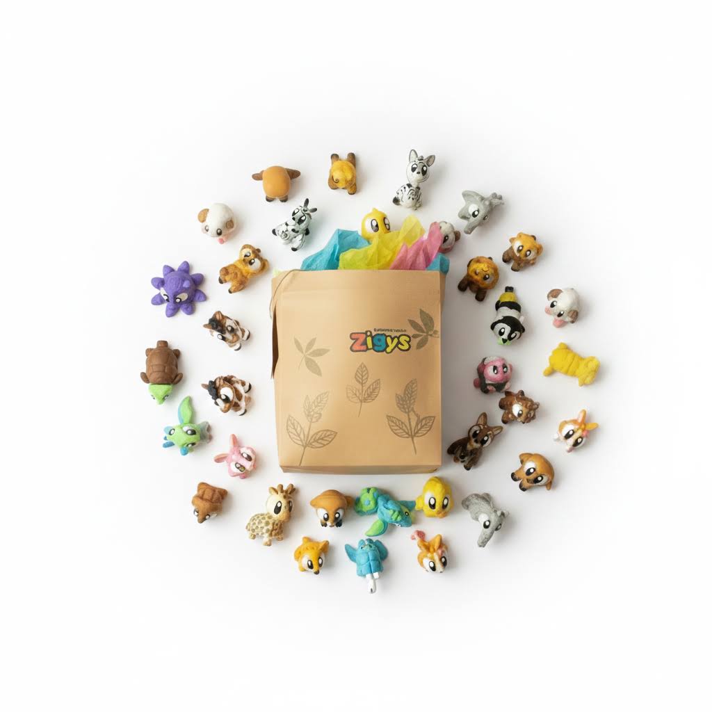 Mega Kit 18 Figuras Articuladas Eco-Friendly | Bundle Sorpresa Coleccionable | Ziggys