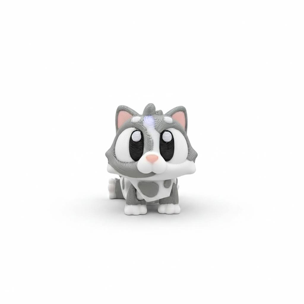 Gato Articulado Eco-Friendly Premium | Figura Coleccionable Biodegradable | Ziggys
