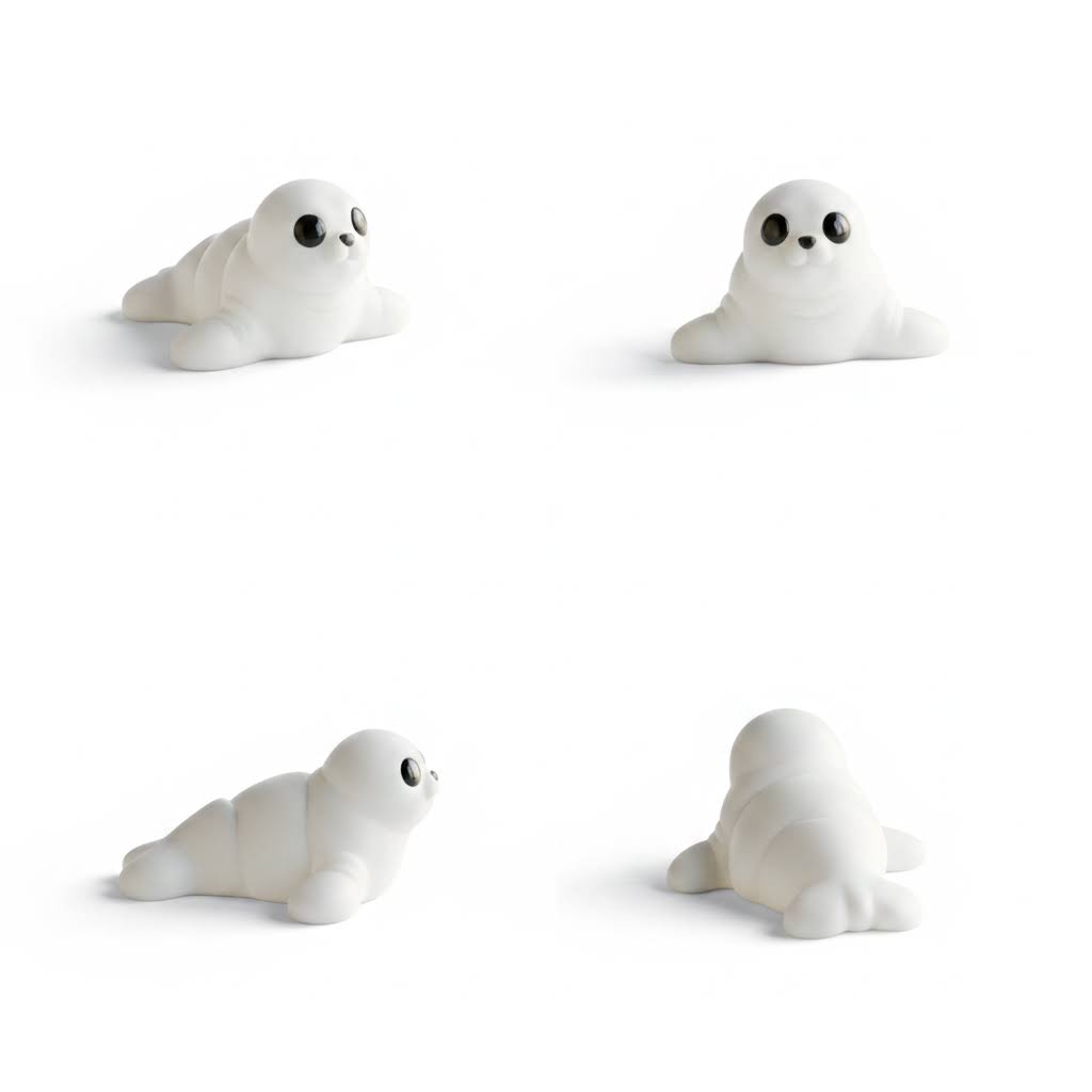 Foca Articulada Eco-Friendly | Figura Biodegradable Coleccionable | Ziggys
