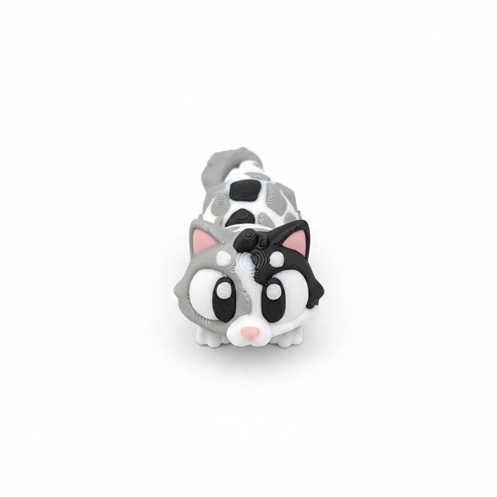 Gato Articulado Eco-Friendly Premium | Figura Coleccionable Biodegradable | Ziggys
