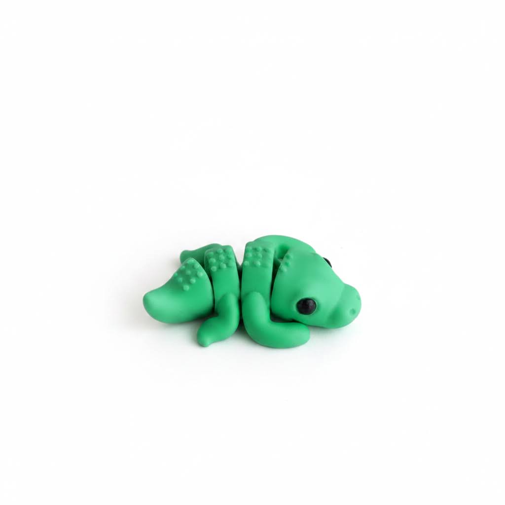 Cocodrilo Articulado Eco-Friendly | Figura Biodegradable Coleccionable | Ziggys
