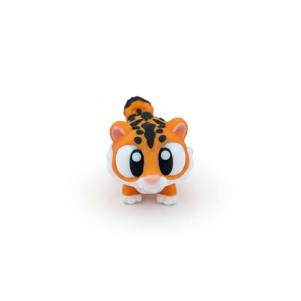 Tigre Articulado Eco-Friendly Premium | Figura Coleccionable Biodegradable | Ziggys