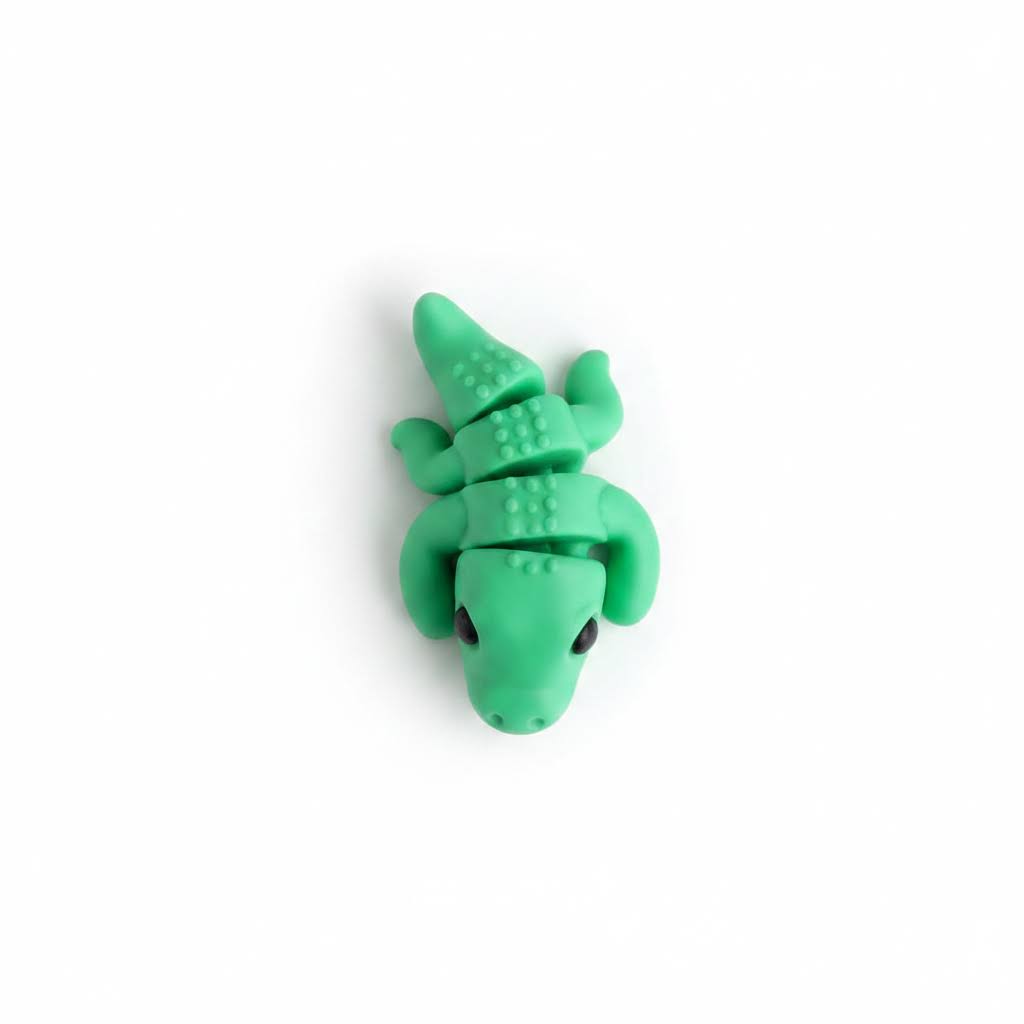 Cocodrilo Articulado Eco-Friendly | Figura Biodegradable Coleccionable | Ziggys
