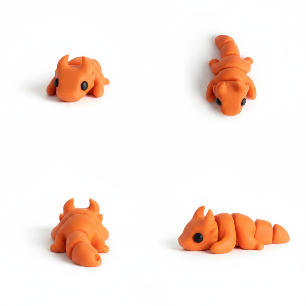 Dragón Articulado Eco-Friendly | Figura Coleccionable Biodegradable | Ziggys