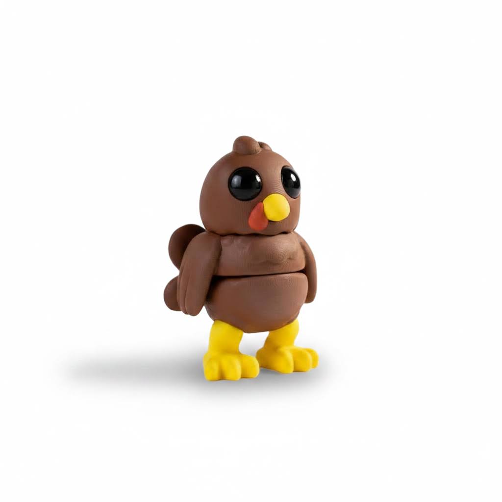 Pavo Articulado Eco-Friendly | Figura Coleccionable Biodegradable | Ziggys