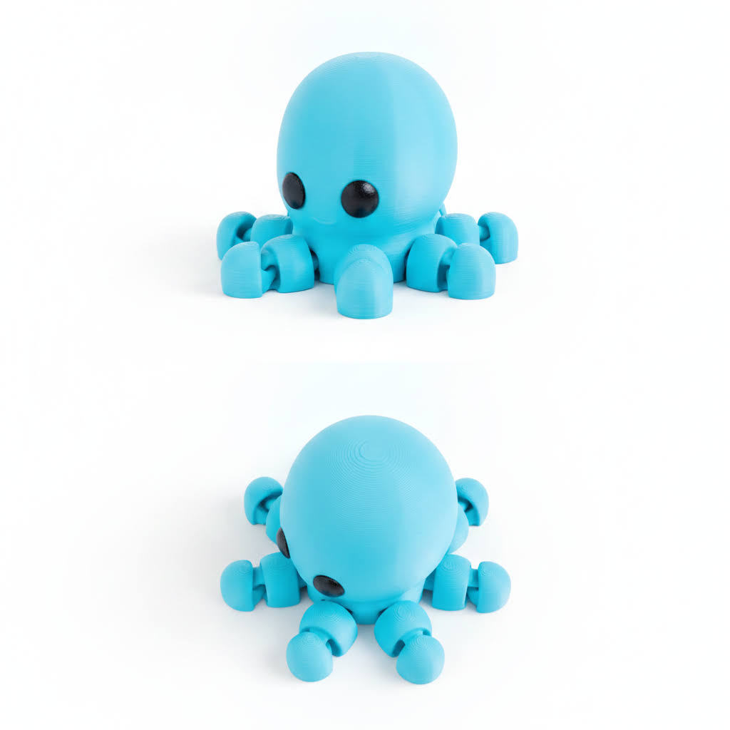 Pulpo Articulado Eco-Friendly | Figura Biodegradable Coleccionable | Ziggys
