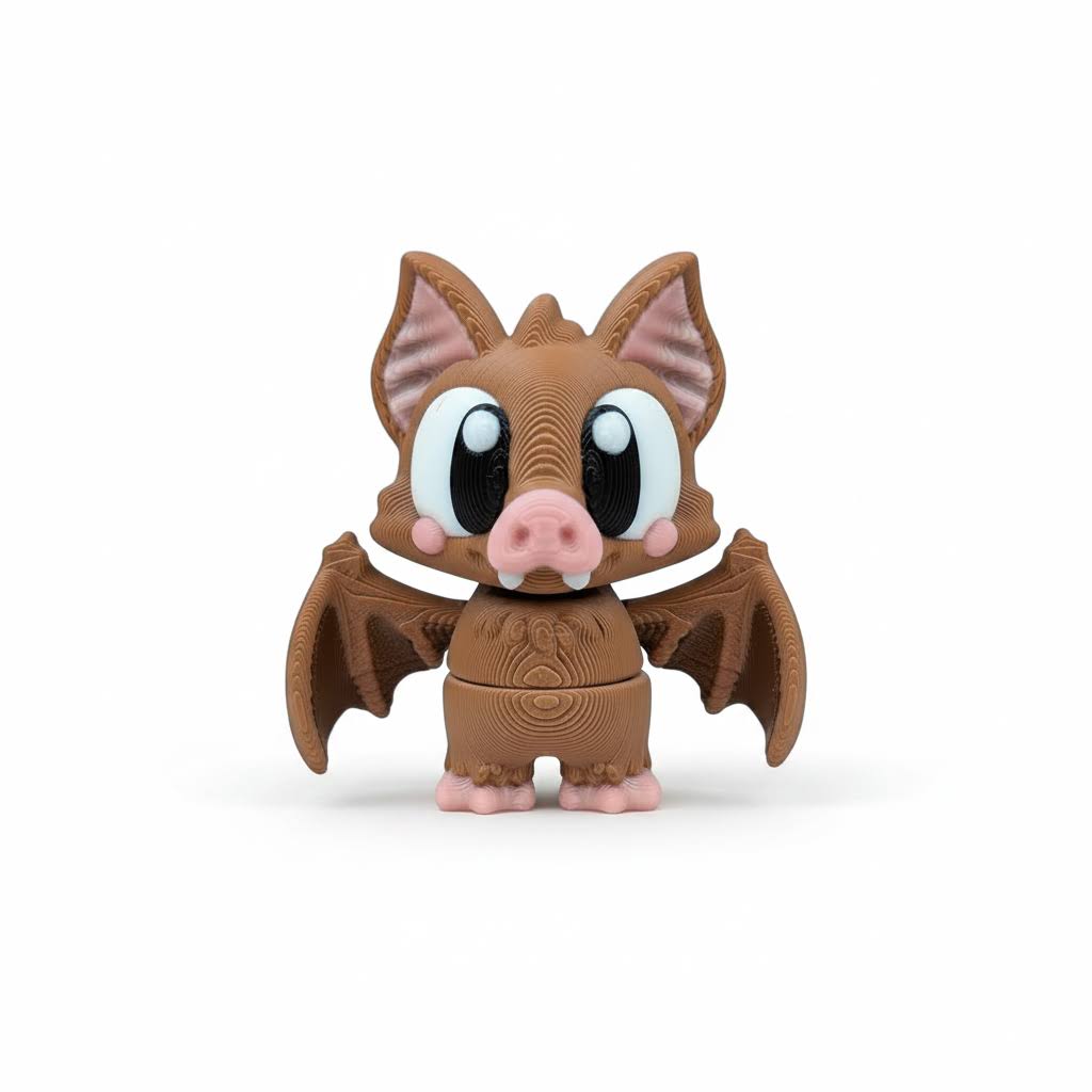 Murciélago Articulado Eco-Friendly Premium | Figura Coleccionable Biodegradable | Ziggys