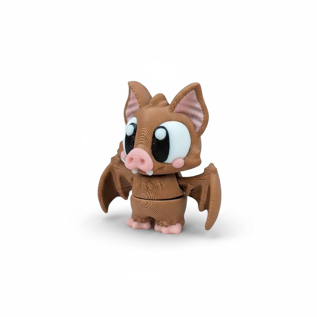 Murciélago Articulado Eco-Friendly Premium | Figura Coleccionable Biodegradable | Ziggys