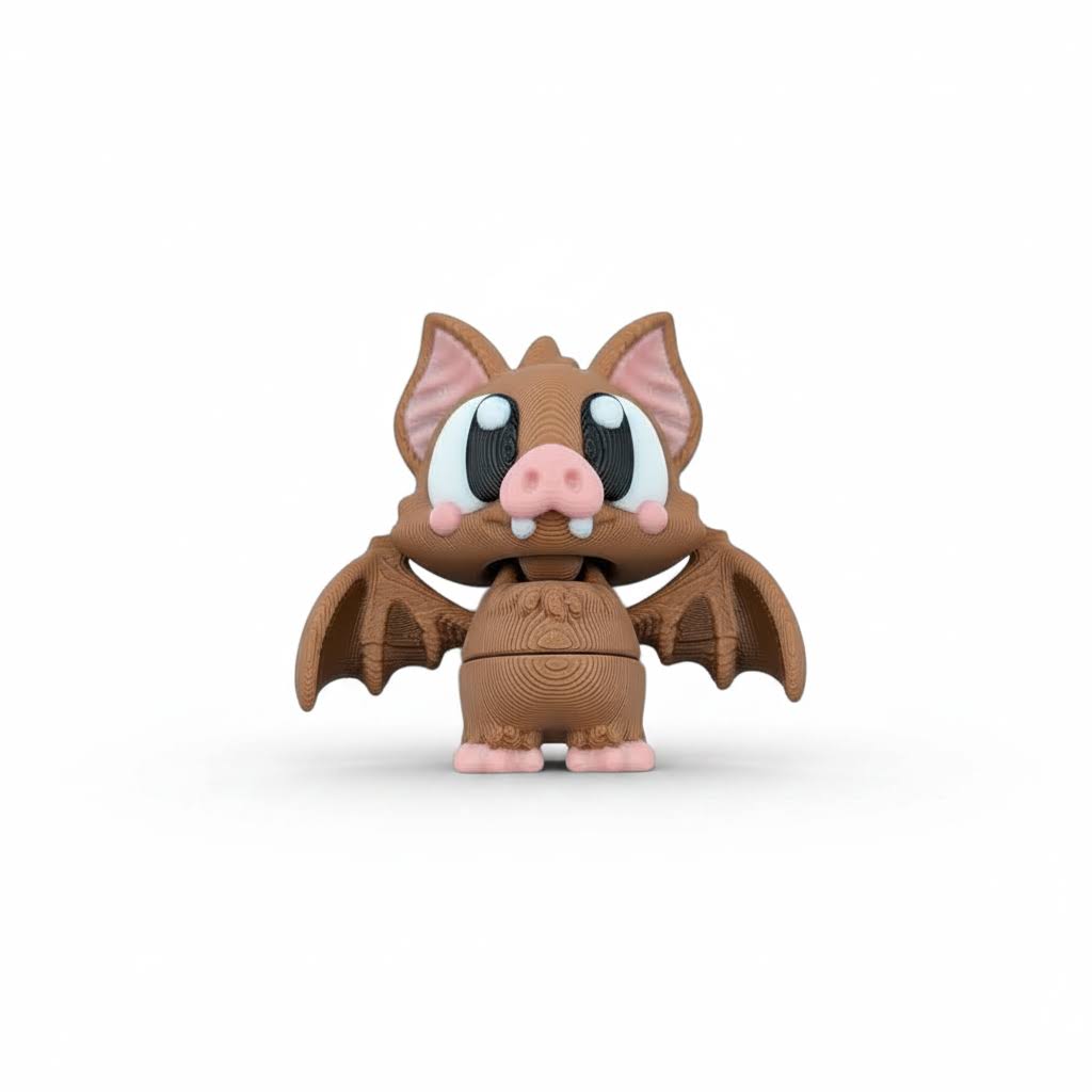 Murciélago Articulado Eco-Friendly Premium | Figura Coleccionable Biodegradable | Ziggys