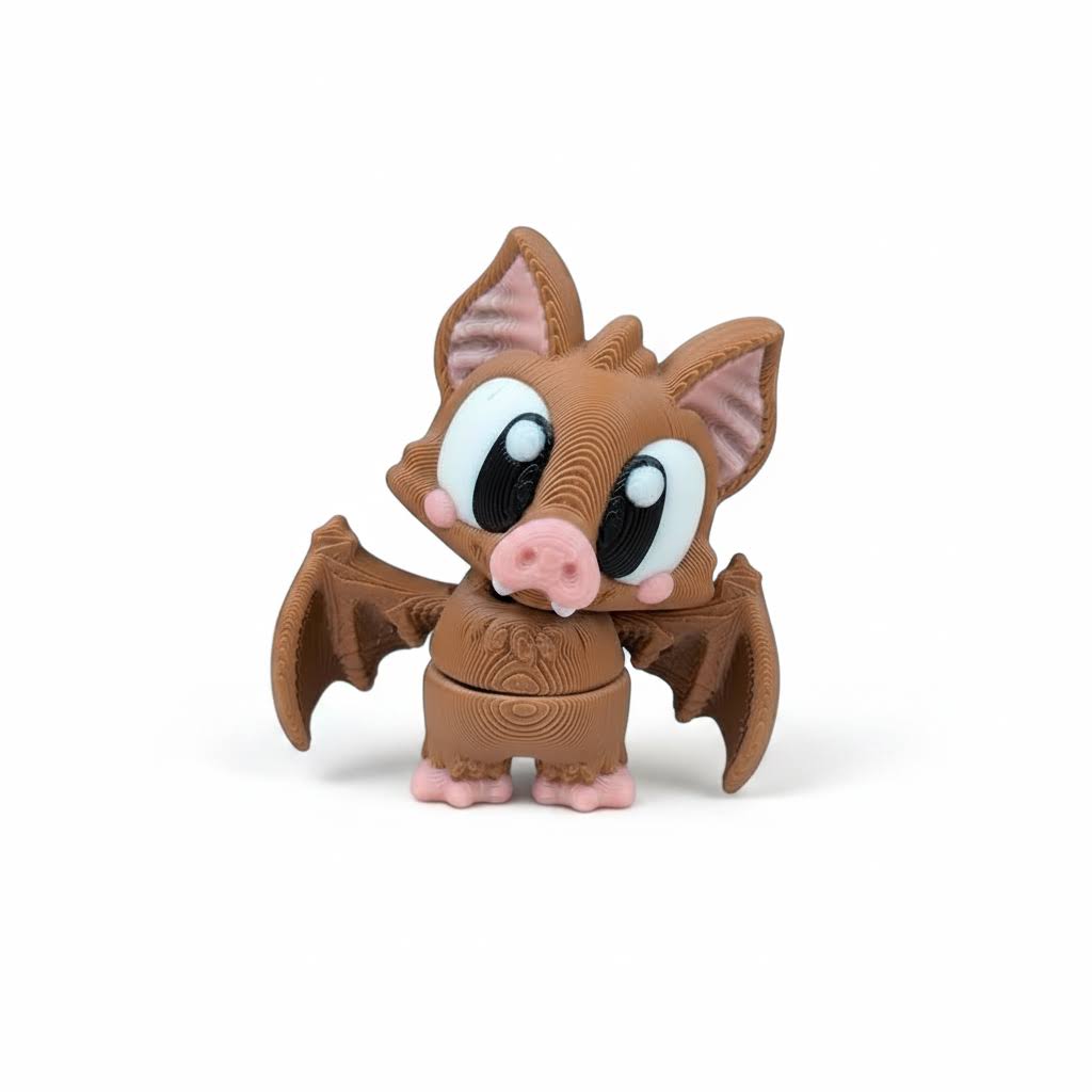 Murciélago Articulado Eco-Friendly Premium | Figura Coleccionable Biodegradable | Ziggys