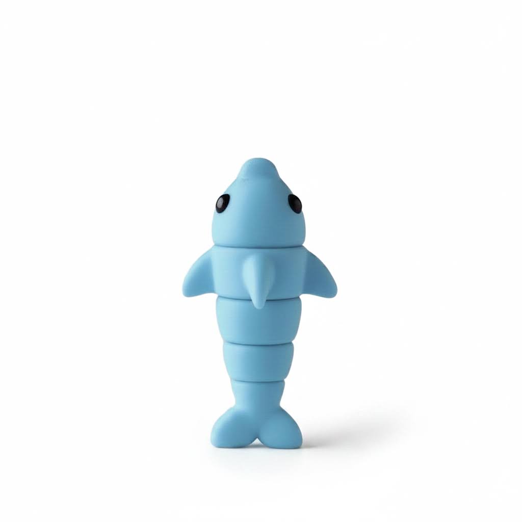Delfín Articulado Eco-Friendly | Figura Biodegradable Coleccionable | Ziggys
