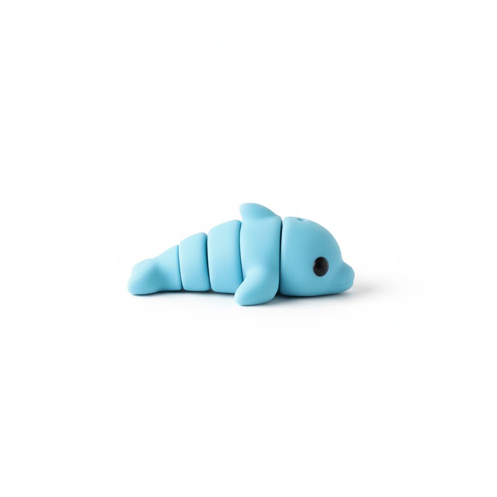 Delfín Articulado Eco-Friendly | Figura Biodegradable Coleccionable | Ziggys

