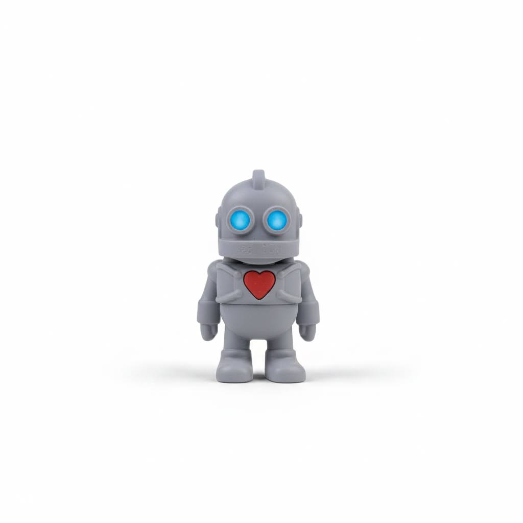 Robot Amoroso Articulado Eco-Friendly | Figura Coleccionable Biodegradable | Ziggys
