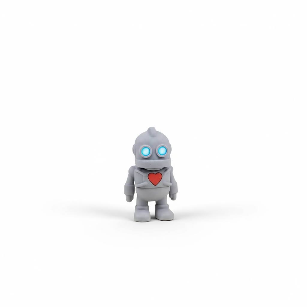 Robot Amoroso Articulado Eco-Friendly | Figura Coleccionable Biodegradable | Ziggys