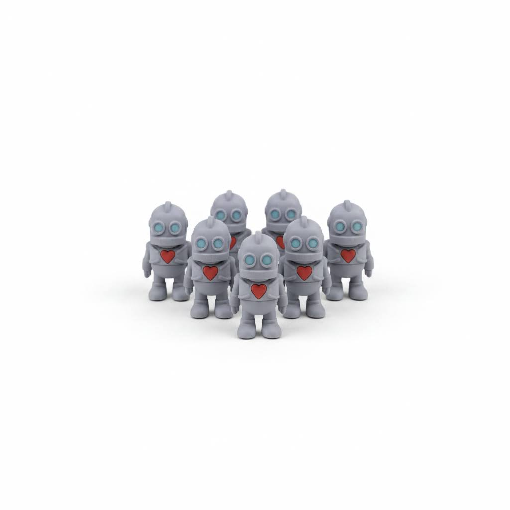Robot Amoroso Articulado Eco-Friendly | Figura Coleccionable Biodegradable | Ziggys