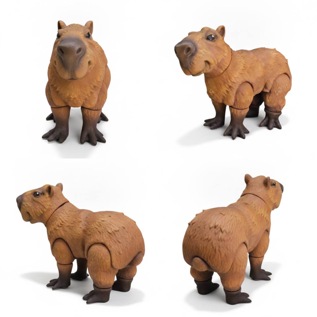 Capybara Articulada Eco-Friendly | Figura Biodegradable Coleccionable | Ziggys
