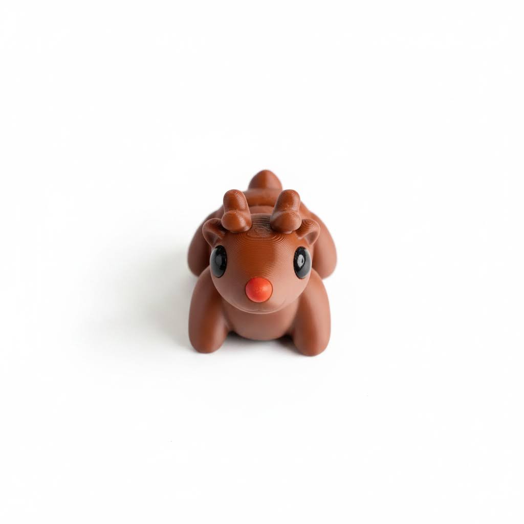 Reno Articulado Eco-Friendly | Figura Biodegradable Coleccionable Navidad | Ziggys

