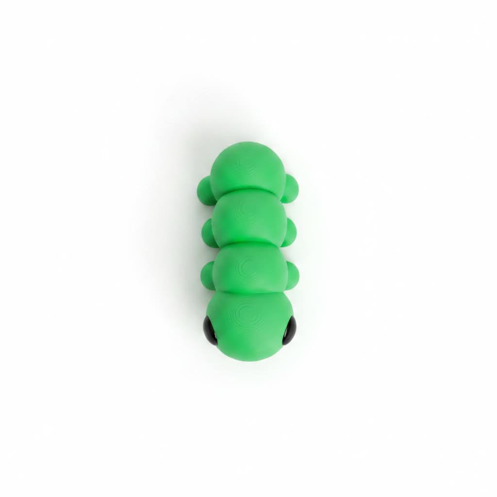 Gusanillo Articulado Eco-Friendly | Figura Biodegradable Coleccionable | Ziggys
