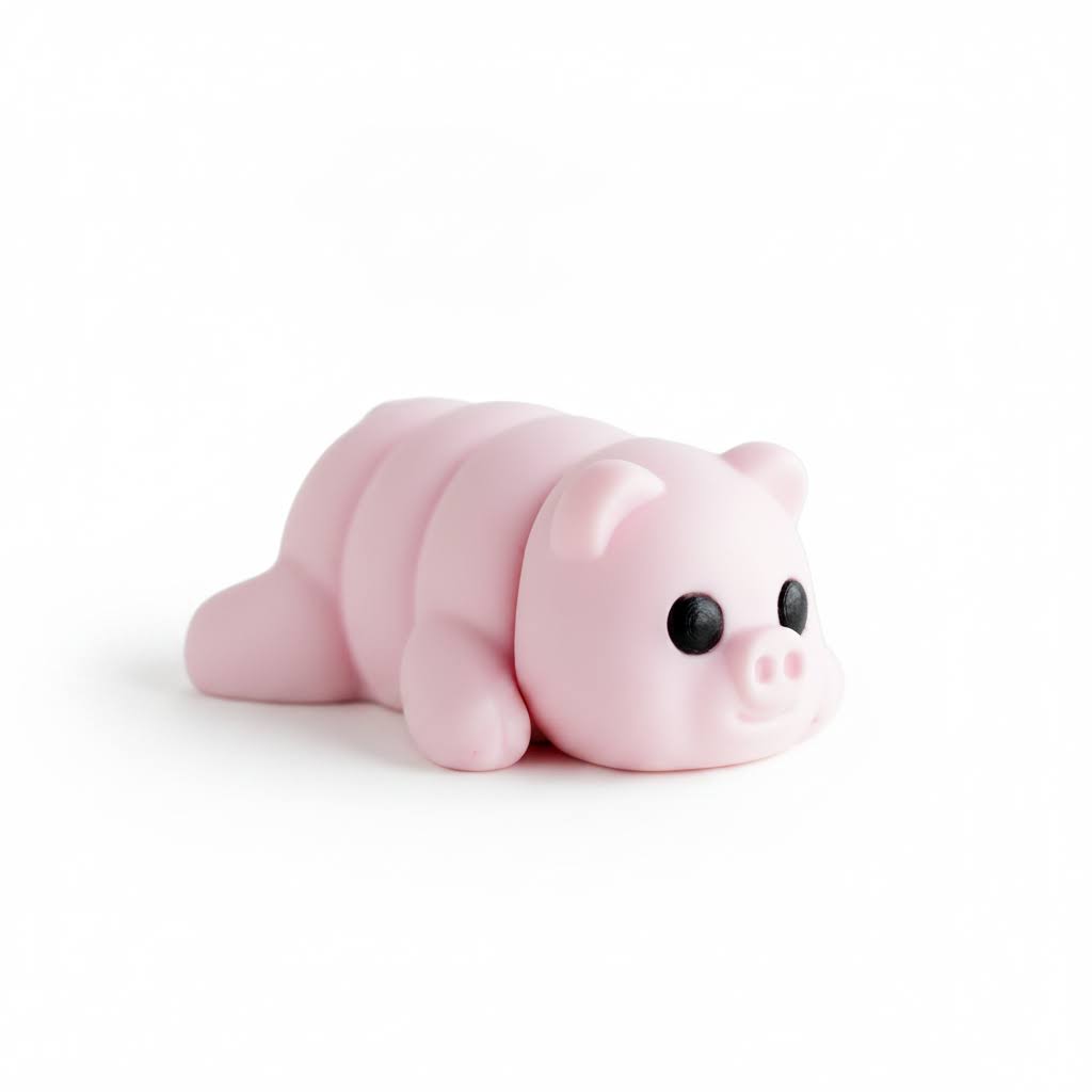 Cerdito Articulado Eco-Friendly | Figura Biodegradable Coleccionable | Ziggys
