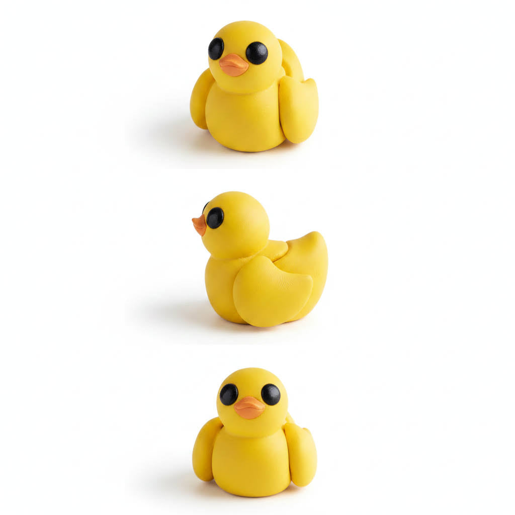 Patito de Goma Articulado Eco-Friendly | Figura Biodegradable Coleccionable | Ziggys
