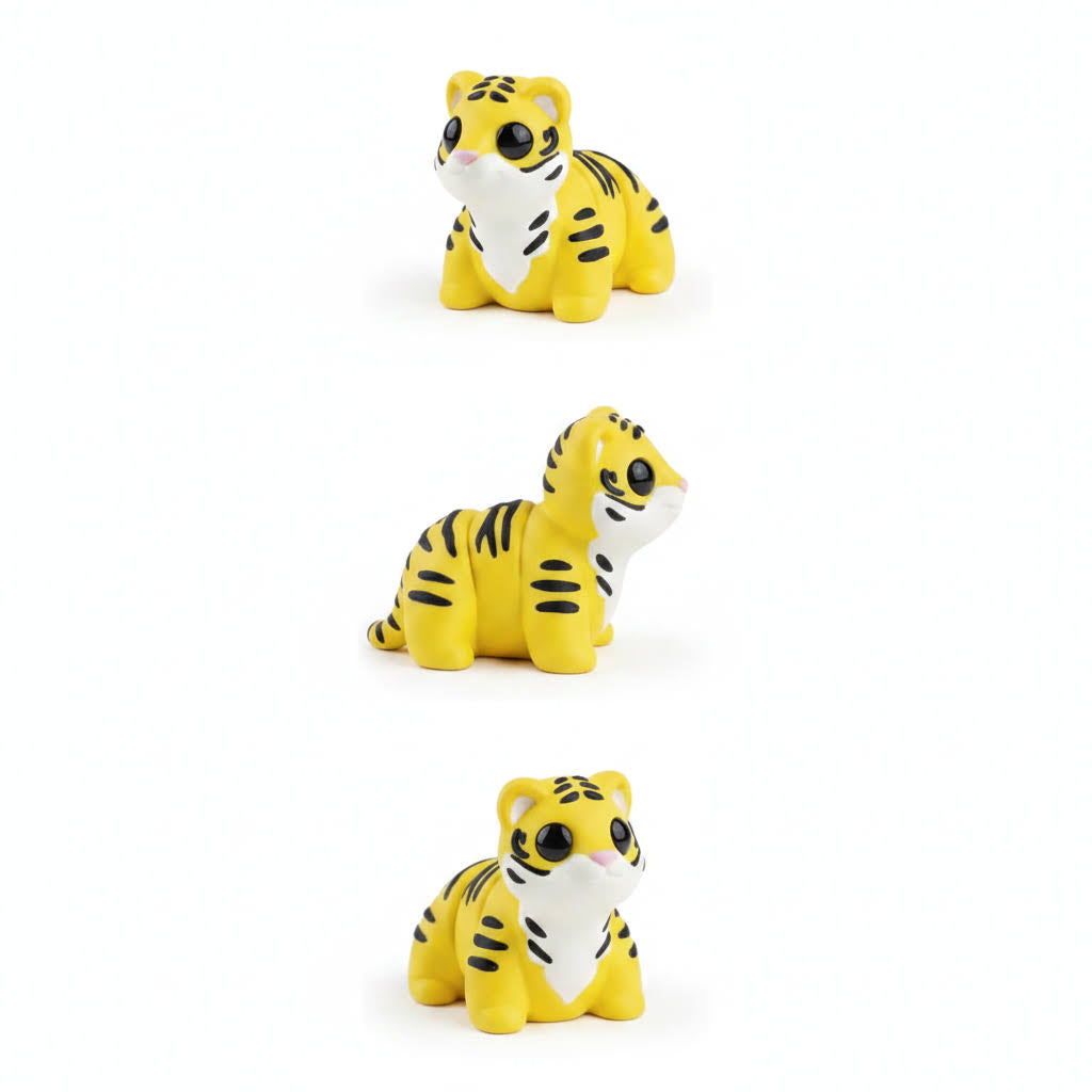 Tigre Articulado Eco-Friendly | Figura Biodegradable Coleccionable | Ziggys
