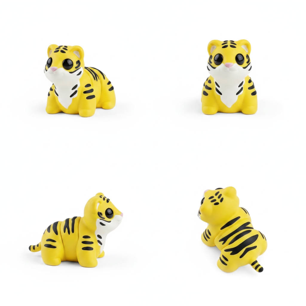 Tigre Articulado Eco-Friendly | Figura Biodegradable Coleccionable | Ziggys

