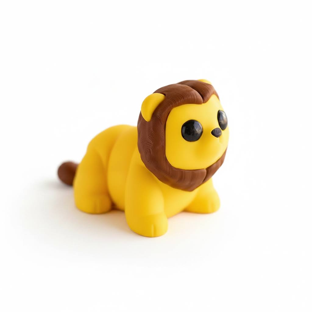 León Articulado Eco-Friendly | Figura Biodegradable Coleccionable | Ziggys
