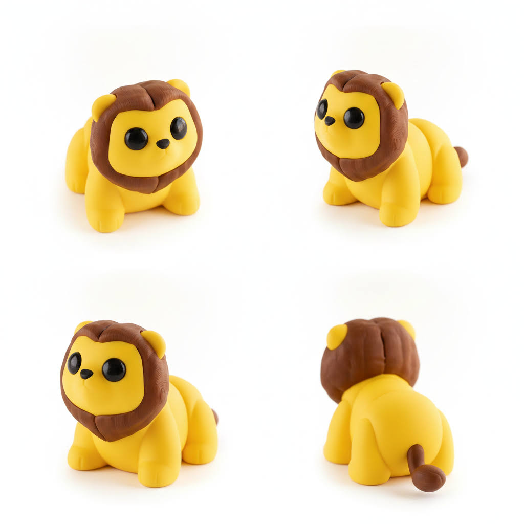 León Articulado Eco-Friendly | Figura Biodegradable Coleccionable | Ziggys
